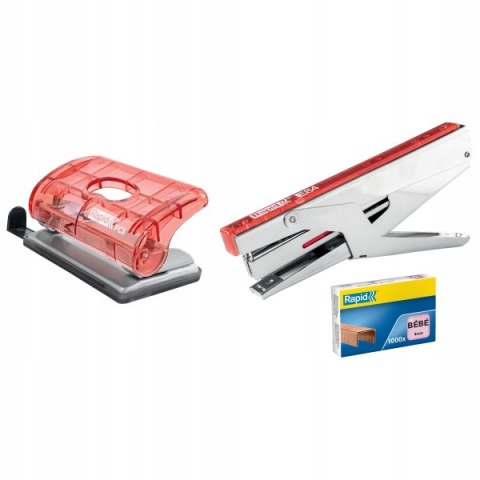 Dziurkacz mini Rapid Colour`Breeze FC5 10 kartek koralowy 5001533 RAPID Dziurkacz mini Rapid Colour`Breeze FC5 10 kartek koralowy 5001533 RAPID