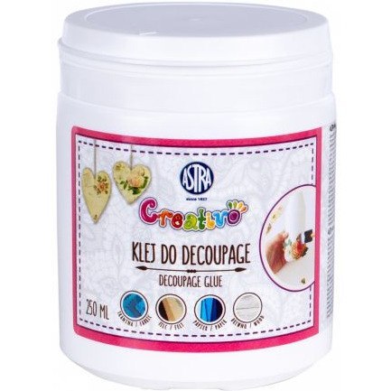 Klej szkolny do decoupage 250ml Creativo 401120002 ASTRA Klej szkolny do decoupage 250ml Creativo 401120002 ASTRA