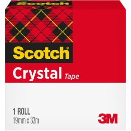 Taśma 19x33m przezroczysta 3M SCOTCH CLEAR-600 pudełko 70005241693