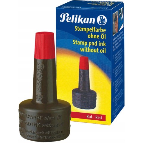 Tusz do stempli 28ml czerwony PELIKAN 351221 Tusz do stempli 28ml czerwony PELIKAN 351221