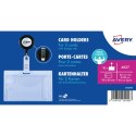 Holder plastikowy na 2 karty 54x90mm ze ściagaczem (10 sztuk) 4827 AVERY