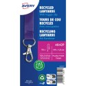 Smycz z karabińczykiem (10 sztuk) 440x15mm fiolet 4842P AVERY