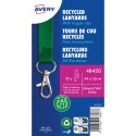 Smycz z karabińczykiem (10 sztuk) 440x15mm zielona 4842G AVERY