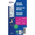 Smycz z karabińczykiem (10 sztuk) 440x20mm kwiaty R4828F AVERY