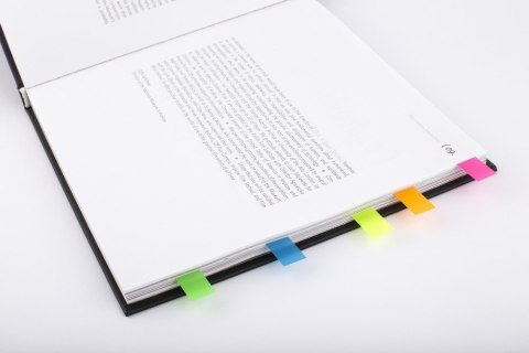 Zakładki indeksujące 45x12mm D.RECT 5x25 sztuk do organizacji dokumentów 009354 Zakładki indeksujące 45x12mm D.RECT 5x25 sztuk do organizacji dokumentów 009354