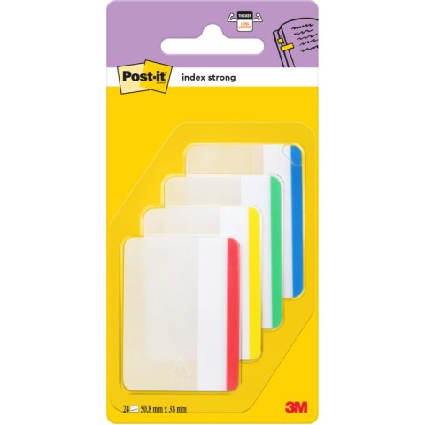 Zakładki indeksujące POST-IT 50.8x38mm proste 4x6szt 686-F1 3M Zakładki indeksujące POST-IT 50.8x38mm proste 4x6szt 686-F1 3M