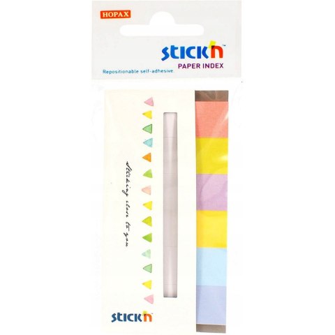 Zakładki papierowe 45x15mm 6 kolorów CANDY 180 kartek 21599 STICK`N Zakładki papierowe 45x15mm 6 kolorów CANDY 180 kartek 21599 STICK`N