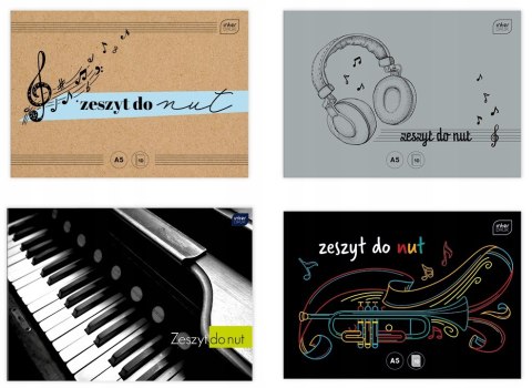 Zeszyt do nut A5 16kartek INTERDRUK Zeszyt do nut A5 16kartek INTERDRUK