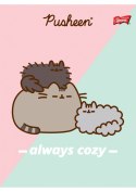 Zeszyt szkolny A5 32 kartki w 3 linie kolorową laminowany PUSHEEN ST.MAJEWSKI