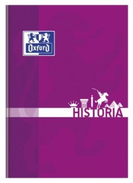 Zeszyt szkolny A5 przedmiotowy 80 kartek w kratkę HISTORIA 400128283 OXFORD