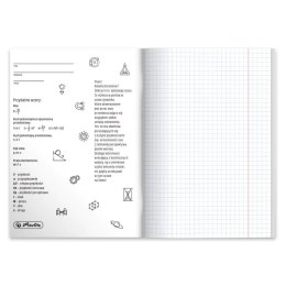 Zeszyt szkolny przedmiotowy A5 60 kartek w kratkę 70g FIZYKA 9577420 HERLITZ