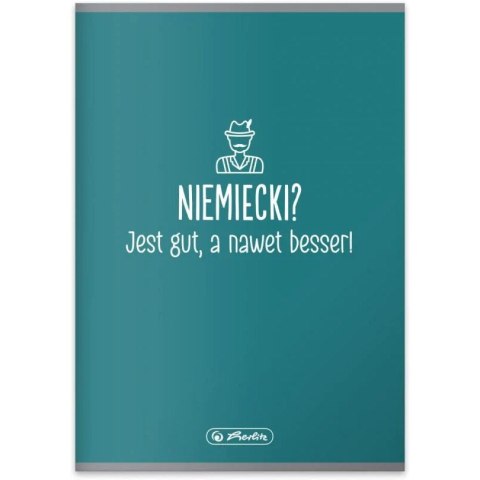 Zeszyt szkolny przedmiotowy A5 60 kartek w kratkę 70g JĘZYK NIEMIECKI 9577396 HERLITZ Zeszyt szkolny przedmiotowy A5 60 kartek w kratkę 70g JĘZYK NIEMIECKI 9577396 HERLITZ