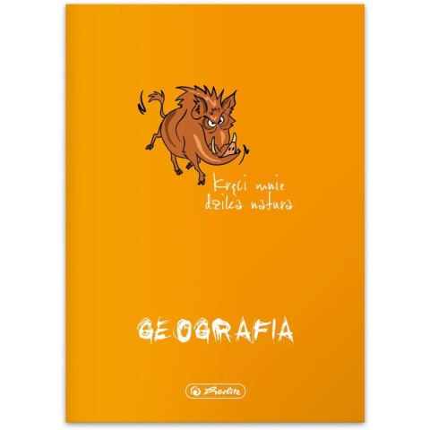 Zeszyt szkolny przedmiotowy A5 60 kartek w kratkę 70g GEOGRAFIA 9500042 HERLITZ Zeszyt szkolny przedmiotowy A5 60 kartek w kratkę 70g GEOGRAFIA 9500042 HERLITZ