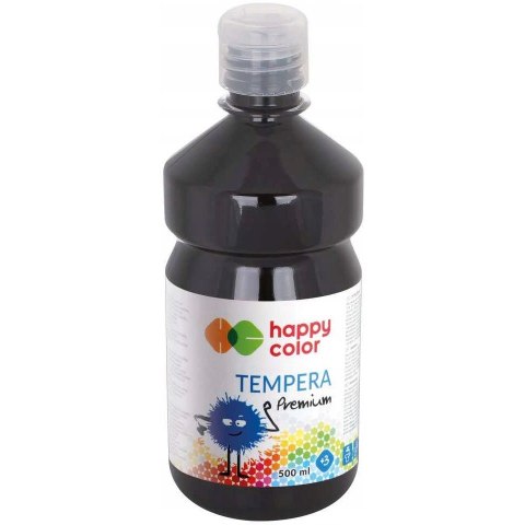 Farba TEMPERA Premium 500ml czarna HAPPY COLOR HA 3310 0500-9 Farba TEMPERA Premium 500ml czarna HAPPY COLOR HA 3310 0500-9