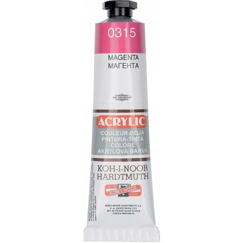 Farba akrylowa 162709 magenta 0315 40ml. KOH-I-NOOR Farba akrylowa 162709 magenta 0315 40ml. KOH-I-NOOR
