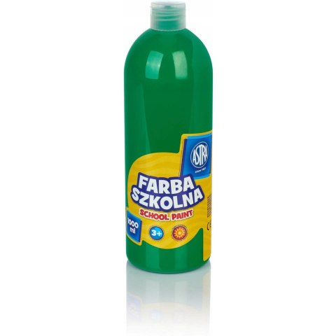 Farba plakatowa szkolna 1000ml zielona jasna 301217051 ASTRA Farba plakatowa szkolna 1000ml zielona jasna 301217051 ASTRA