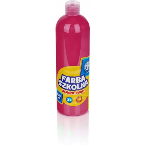 Farba plakatowa szkolna 500ml różowa 301109003 ASTRA Farba plakatowa szkolna 500ml różowa 301109003 ASTRA