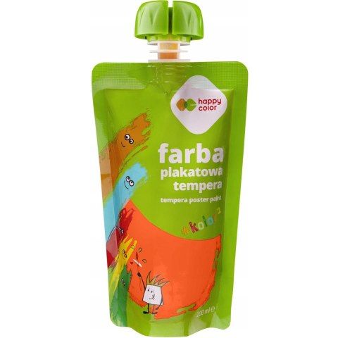 Farba plakatowa tempera pomarańczowa 100ml HA 3310 0100-4 HAPPY COLOR Farba plakatowa tempera pomarańczowa 100ml HA 3310 0100-4 HAPPY COLOR