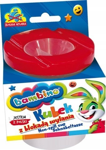 Kubek Niekapek Pojemnik na wodę pędzelki BAMBINO Kubek Niekapek Pojemnik na wodę pędzelki BAMBINO