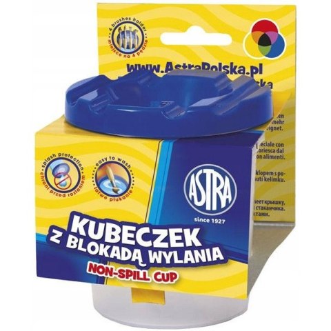 Kubek niekapek kubeczek z blokadą wylania do pędzli 325110002 ASTRA Kubek niekapek kubeczek z blokadą wylania do pędzli 325110002 ASTRA