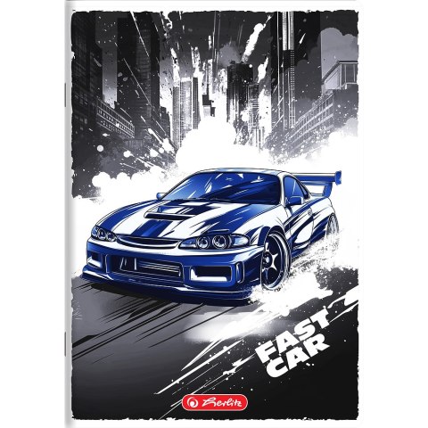 Zeszyt szkolny A5 16 kartek w kratkę 70g FAST CAR 400196833 HERLITZ Zeszyt szkolny A5 16 kartek w kratkę 70g FAST CAR 400196833 HERLITZ