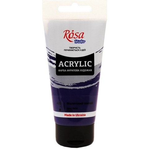 Farba akrylowa Rosa Studio 75ml DARK VIOLET 420 Farba akrylowa Rosa Studio 75ml DARK VIOLET 420