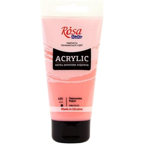 Farba akrylowa Rosa Studio 75ml PEACH 435 Farba akrylowa Rosa Studio 75ml PEACH 435