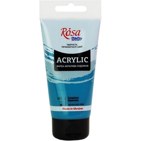 Farba akrylowa Rosa Studio 75ml TURQUOISE BLUE 431 Farba akrylowa Rosa Studio 75ml TURQUOISE BLUE 431