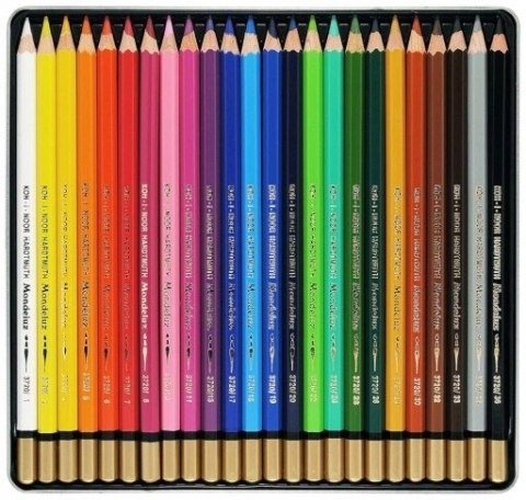 Kredki MONDELUZ 24 kol. opakowanie metalowe 3724 KOH-I-NOOR Kredki MONDELUZ 24 kol. opakowanie metalowe 3724 KOH-I-NOOR