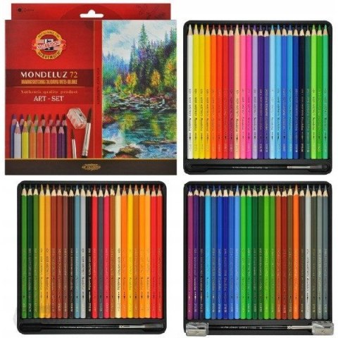 Kredki MONDELUZ 72 kol. pudełko karton 3714 KOH-I-NOOR Kredki MONDELUZ 72 kol. pudełko karton 3714 KOH-I-NOOR