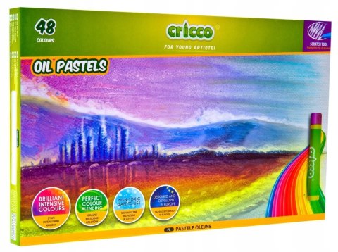 Kredki pastele olejne CRICCO 48kol CR481K48 Kredki pastele olejne CRICCO 48kol CR481K48