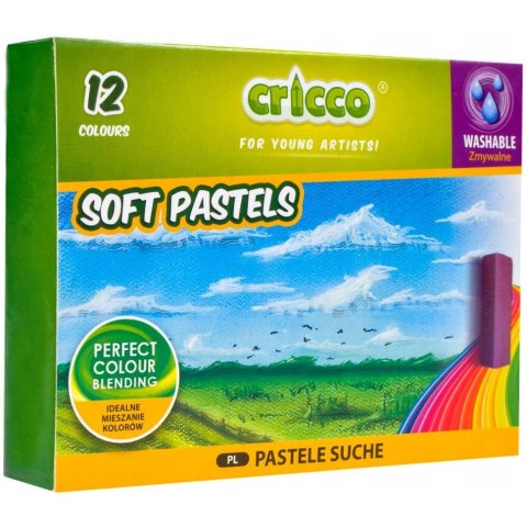 Kredki pastele suche CRICCO 12kol CR491K12 Kredki pastele suche CRICCO 12kol CR491K12