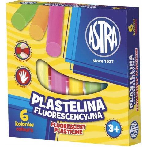 Plastelina dla dzieci fluorescencyjna 6 kolorów zestaw 83811906 ASTRA Plastelina dla dzieci fluorescencyjna 6 kolorów zestaw 83811906 ASTRA
