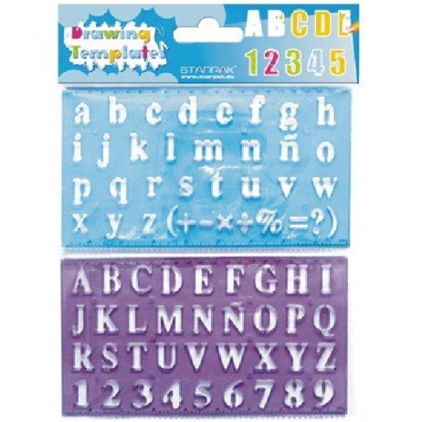 Szablon plastikowy cyferki i literki 2szt 276076 STARPAK Szablon plastikowy cyferki i literki 2szt 276076 STARPAK