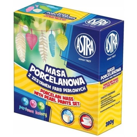 Masa porcelanowa + 3 kolory farb perłowych zestaw 336118018 ASTRA Masa porcelanowa + 3 kolory farb perłowych zestaw 336118018 ASTRA