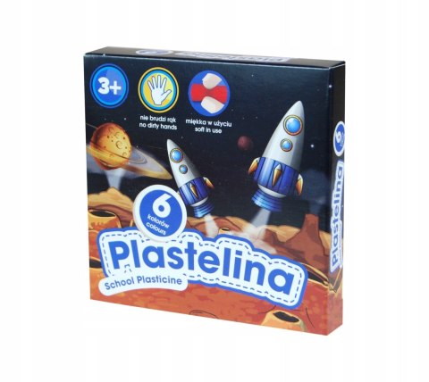 Plastelina dla dzieci szkolna 6 kolorów zestaw KOSMOS 303218004 ASTRA Plastelina dla dzieci szkolna 6 kolorów zestaw KOSMOS 303218004 ASTRA