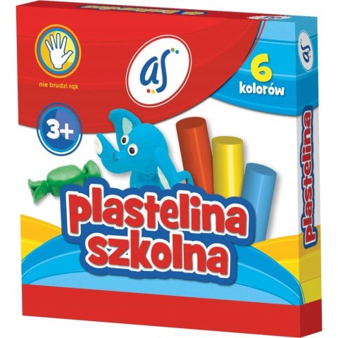 Plastelina dla dzieci szkolna AS zestaw 6 kolorów 303219001 ASTRA Plastelina dla dzieci szkolna AS zestaw 6 kolorów 303219001 ASTRA