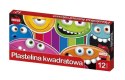 Plastelina kwadratowa dla dzieci Zestaw 12 kolorów MONA St.Majewski