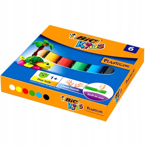 Plastelina szkolna 6 kolorów 947712 BIC Plastelina szkolna 6 kolorów 947712 BIC