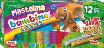 Plastelina szkolna Zestaw 12 kolorów BAMBINO St.Majewski Plastelina szkolna Zestaw 12 kolorów BAMBINO St.Majewski