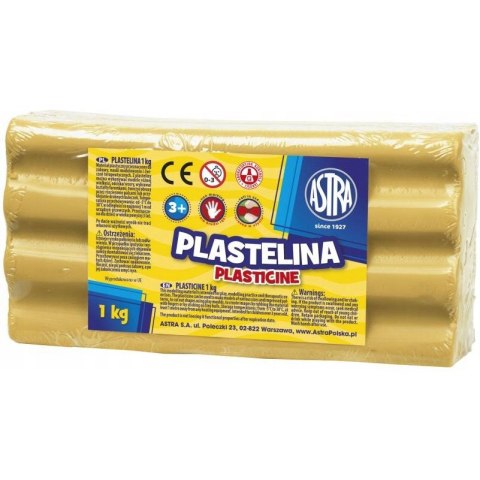 Plastelina szkolna dla dzieci 1kg brązowa jasna 303111020 ASTRA Plastelina szkolna dla dzieci 1kg brązowa jasna 303111020 ASTRA