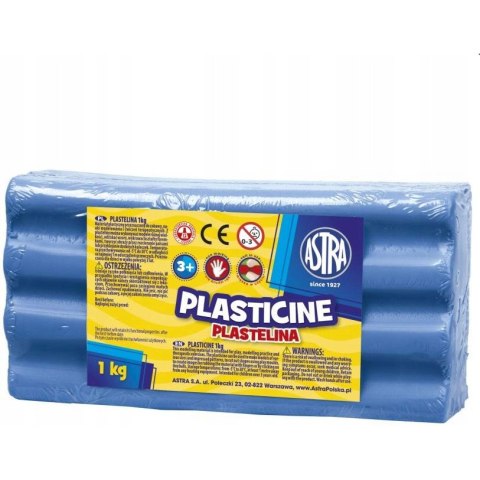 Plastelina szkolna dla dzieci 1kg niebieska 303111012 ASTRA Plastelina szkolna dla dzieci 1kg niebieska 303111012 ASTRA