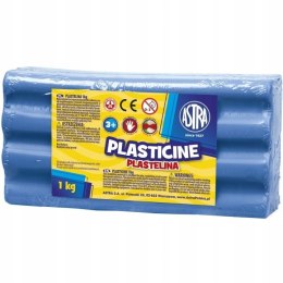 Plastelina szkolna dla dzieci 1kg niebieska 303111012 ASTRA