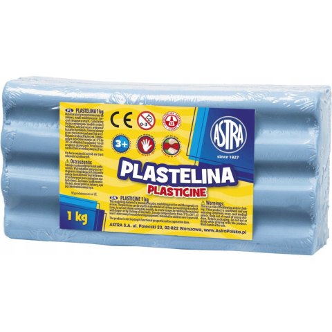 Plastelina szkolna dla dzieci 1kg niebieska jasna 303111013 ASTRA Plastelina szkolna dla dzieci 1kg niebieska jasna 303111013 ASTRA