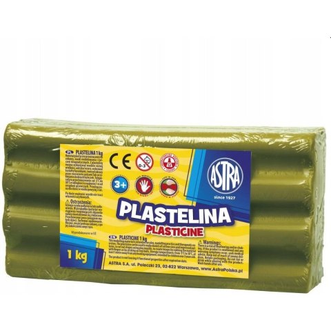 Plastelina szkolna dla dzieci 1kg oliwkowa 303111018 ASTRA Plastelina szkolna dla dzieci 1kg oliwkowa 303111018 ASTRA