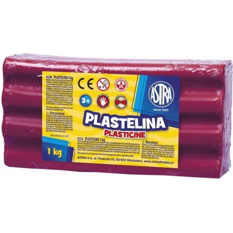 Plastelina szkolna dla dzieci 1kg purpurowa 303111009 ASTRA Plastelina szkolna dla dzieci 1kg purpurowa 303111009 ASTRA