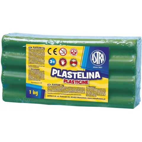 Plastelina szkolna dla dzieci 1kg zielona 303111015 ASTRA Plastelina szkolna dla dzieci 1kg zielona 303111015 ASTRA
