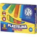 Plastelina szkolna dla dzieci zestaw 8 kolorów 83814902 ASTRA