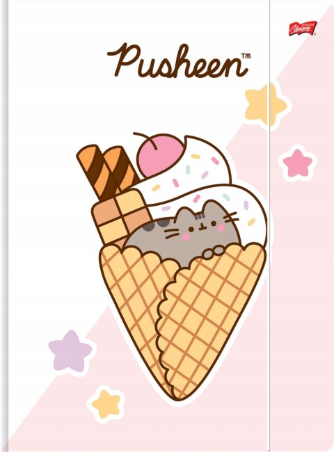 Teczka z gumką na dokumenty A4 300g Pusheen UNIPAP Teczka z gumką na dokumenty A4 300g Pusheen UNIPAP