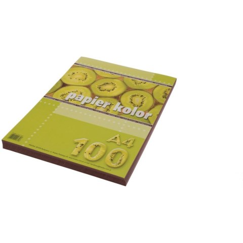 Papier ksero ciemno brązowy A4 100ark. KRESKA Papier ksero ciemno brązowy A4 100ark. KRESKA